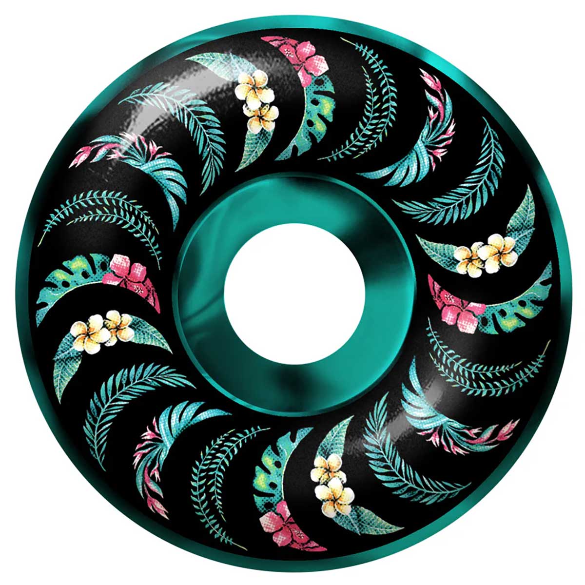 Spitfire Formula Four Floral Classic Skateboard Wheels - Teal