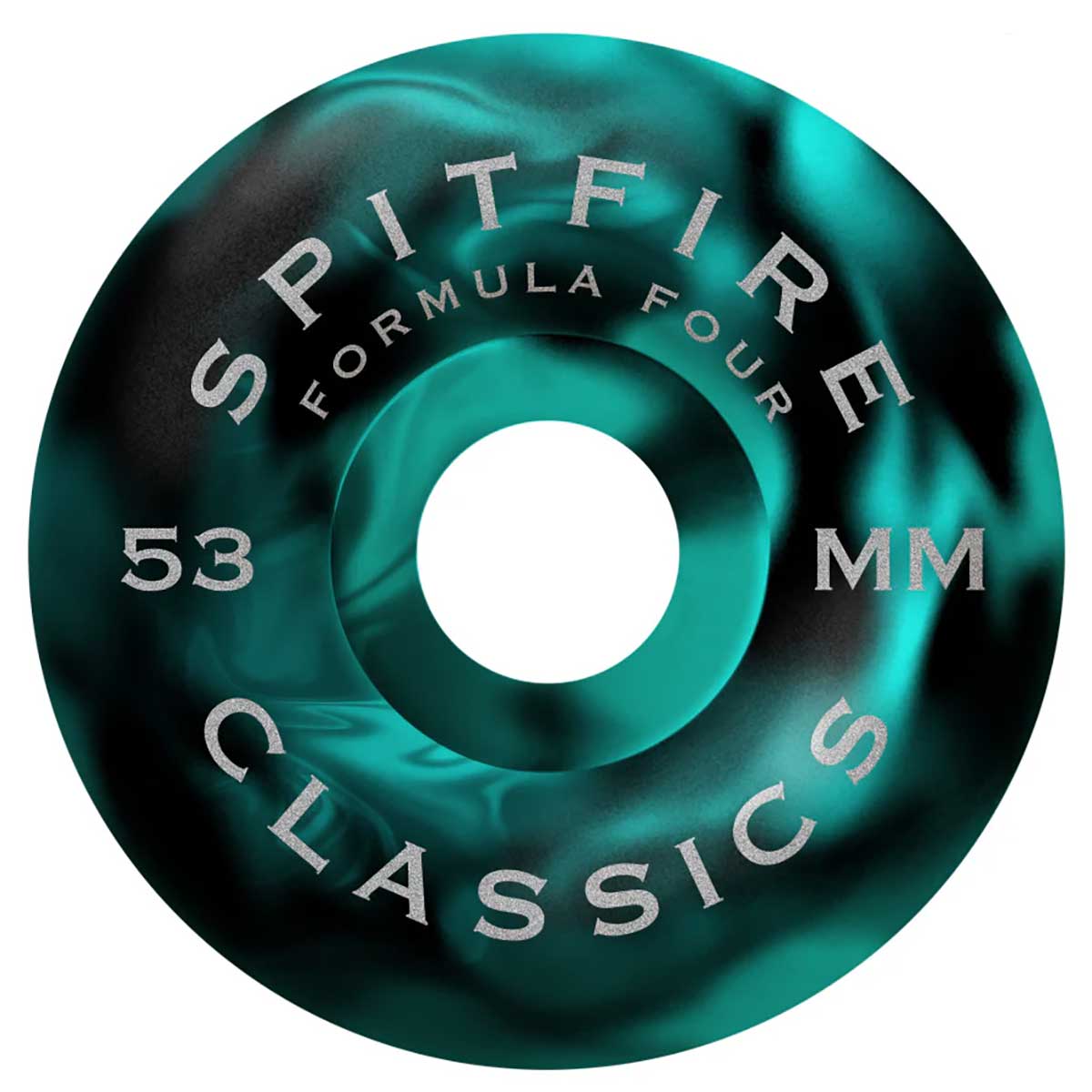 Spitfire Formula Four Floral Classic Skateboard Wheels - Teal