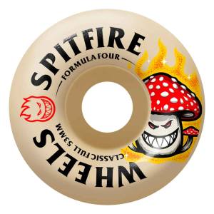 53mm 99a Spitfire Formula Four Classic Full Shroom Bighead Wheels - Natural