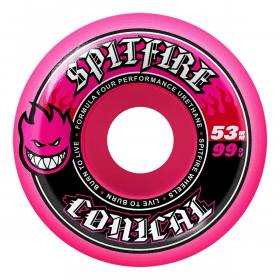 53mm 99a Spitfire Formula Four Conical Wheels - Pink
