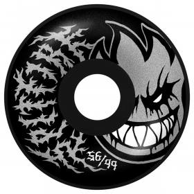 56mm 99a Spitfire Formula Four Deathmask II Bighead Radial Full Wheels - Black