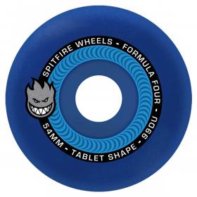 54mm 99a Spitfire Formula Four Tablets Wheels - Blue