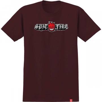 Spitfire Wheels Bighead Fill Long Sleeve T-Shirt - Sand/Gold/Red