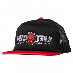 Spitfire Wheels Old E Drop Snapback Hat - Black/Red