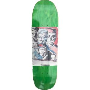 9.25x32 The Heated Wheel Queensland Shaped Deck - Green Stain