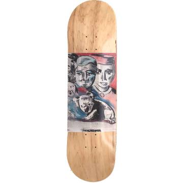 The Heated Wheel Queensland Skateboard Deck - Natural 8.25x31.9