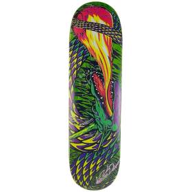 8.25x32.25 Tracker Trucks Lester Kasai Fireball Pop Deck - Purple Stain