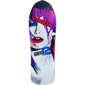 Vision Aggressor 2 LTD Re-Issue Skateboard Deck - Pink Foil 10.25