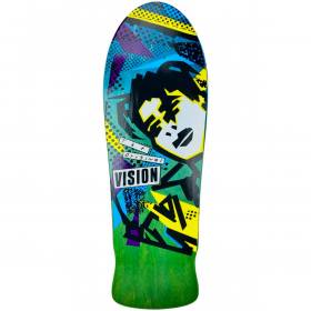 10x30 Vision LTD Old School Gonz Re-Issue Deck - Two-Tone/Blue & Green
