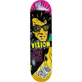 8.25x32.25 Vision Psycho Stick Pop Deck - Yellow Stain