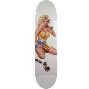 7.68x31.3 World Industries Kareem Campbell Fudgesicle EX7 Re-Issue OG Shape Deck - White