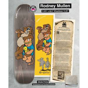 7.375x28.5 World Industries Rodney Mullen Bear Re-Issue Freestyle LTD Screened Deck - Brown