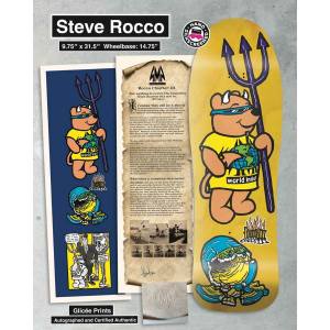 9.75x31.5 World Industries Steve Rocco III LTD Screened Re-Issue Deck - Yellow