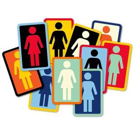 Girl Skateboards OG Sticker - Small 2" x 3" Assorted Colors