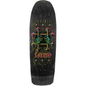 10x32.875 Black Label John Lucero OG Bars Cross Shaped Deck - Black Stain