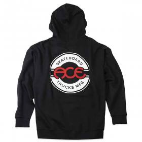 Ace Trucks Seal Patched Zip Up Hoodie - Black