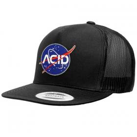 Acid Chemical Co Space Mesh Trucker Hat - Black