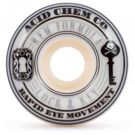 54mm 101a Acid Chemical Co Lock & Key Wheels - White
