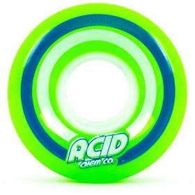 55mm 86a Acid Chemical Co Pod Conical All Terrain Wheels -  Lime Green