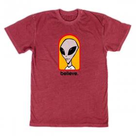 Alien Workshop Believe Dyed T-Shirt - Brick Red
