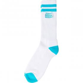 Antihero Blackhero Outline Crew Socks - White/Light Blue