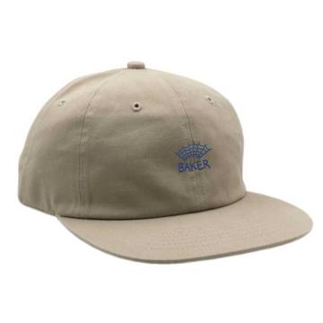 khaki strapback hat