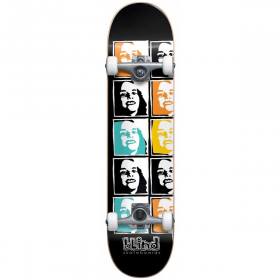 Blind Psychedelic Multi Girl First Push Soft Wheel Complete Skateboard - Black 7.625x31.125