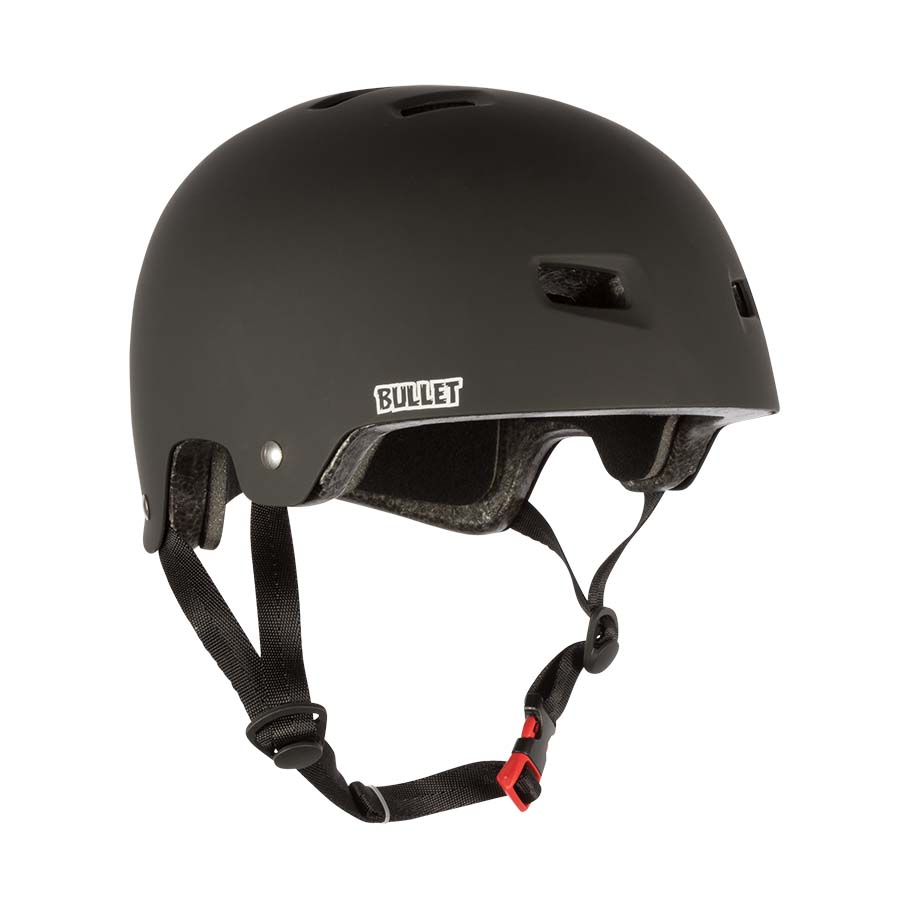 Size Bullet Skateboard Helmet Flat Black Medium 