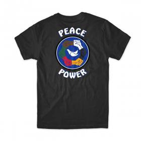 Chocolate Peace Power Comfort T-Shirt - Black