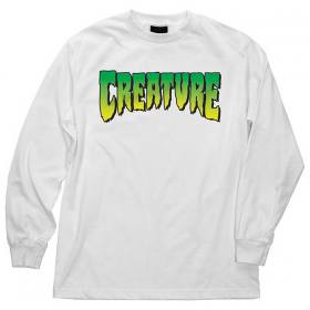 Creature Logo Long Sleeve T-Shirt - White