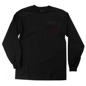 Creature Logo Pocket Long Sleeve T-Shirt - Black