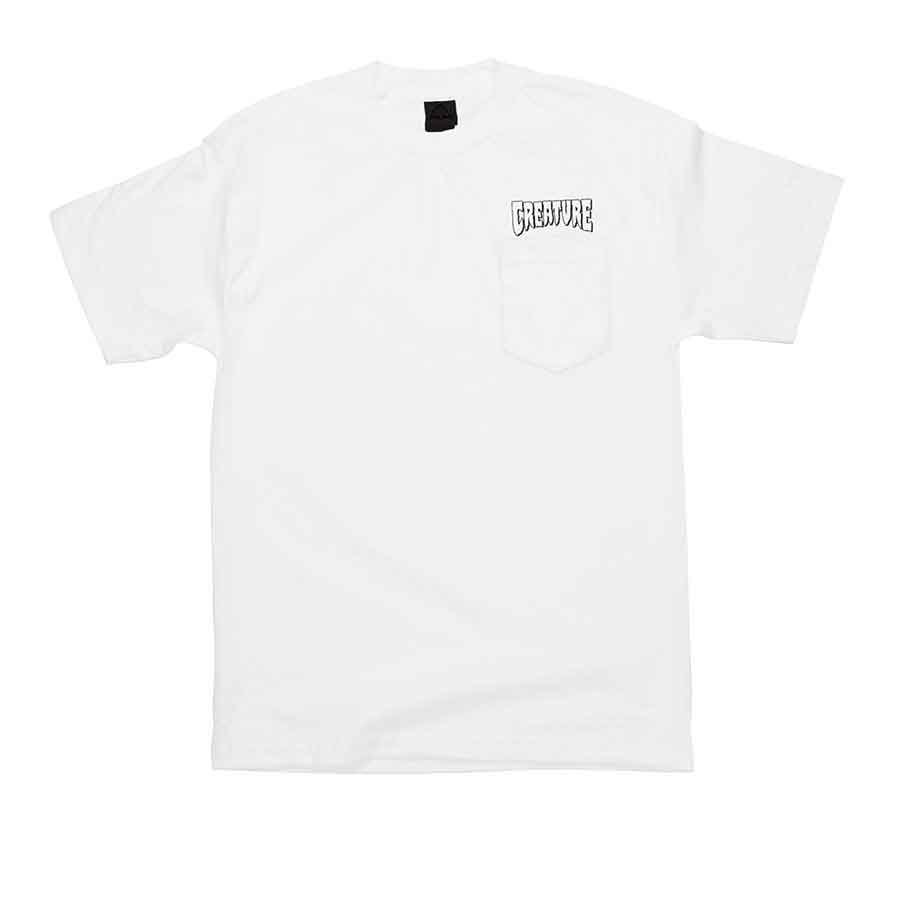 Creature Skateboards Logo Pocket T-Shirt - White | SoCal Skateshop