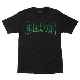 Creature Logo Outline T-Shirt - Black