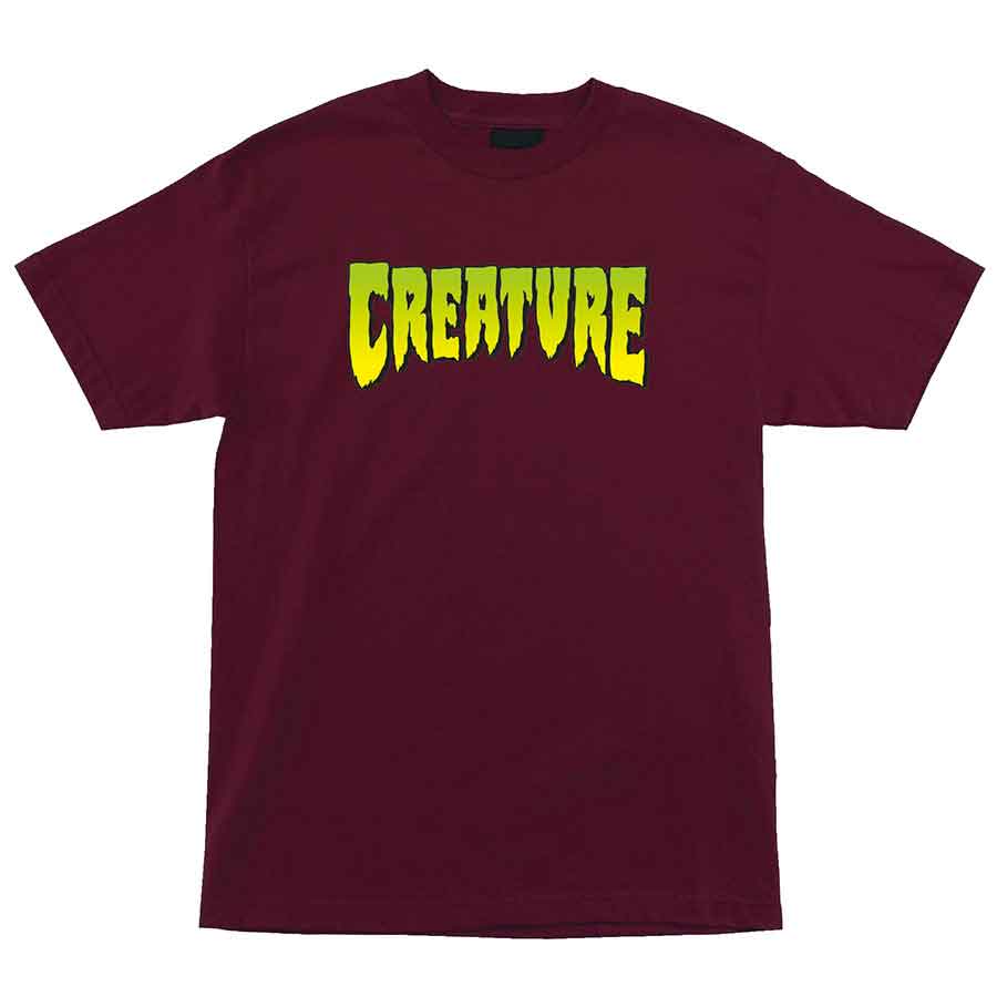 Creature Skateboards Creature Logo T-Shirt Burgundy