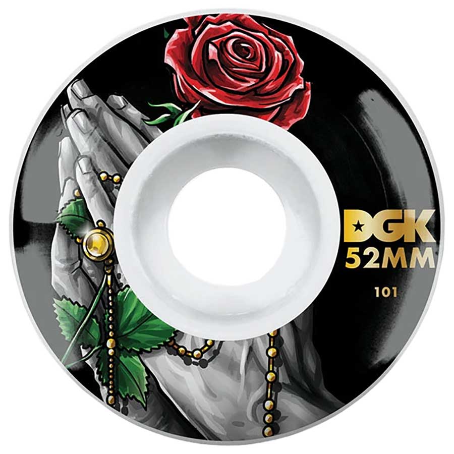 DGK Rosenkranz-Skateboard-Rollen - Weiss 52mm 101a | SoCal Skateshop