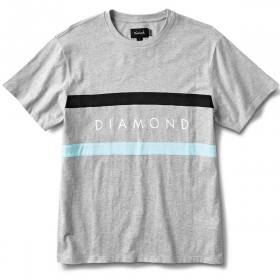 Diamond Panel T-Shirt - Grey