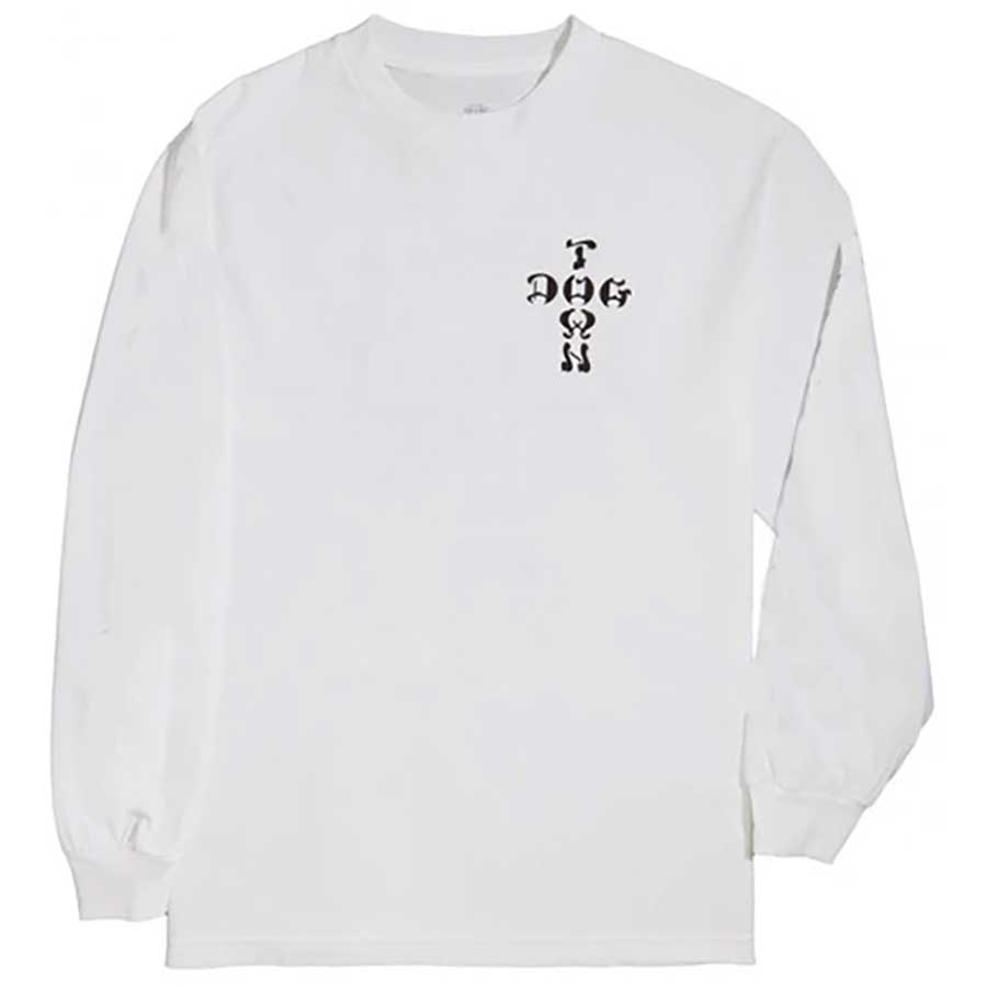 Dogtown Cross Logo X Venice Long Sleeve T-Shirt - White | SoCal