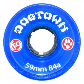 59mm 84a Dogtown K-9 Cruiser Wheels - Clear Blue