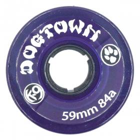 59mm 84a Dogtown K-9 Cruiser Wheels - Clear Purple