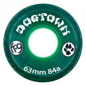 63mm 84a Dogtown K-9 Cruiser Wheels - Clear Green