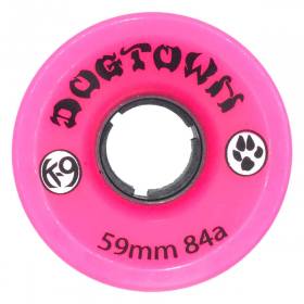 59mm 84a Dogtown K-9 Cruiser Wheels - Neon Pink
