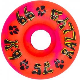52mm 99a Dogtown K-9 Rallys Wheels - Pink/Orange Swirl