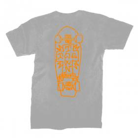 Dogtown Mark Gonzales Board Art T-Shirt - Silver/Orange