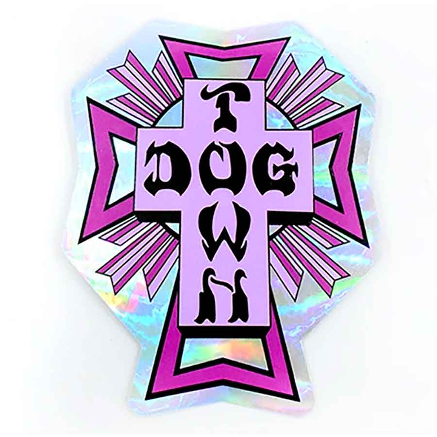 Dogtown Skateboards (ドッグタウン) ステッカー シール Sticker Cross Logo 2” Purple スケボー SKATE SK8 スケートボード