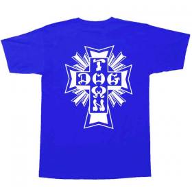 Dogtown Cross Logo T-Shirt - Royal Blue/White