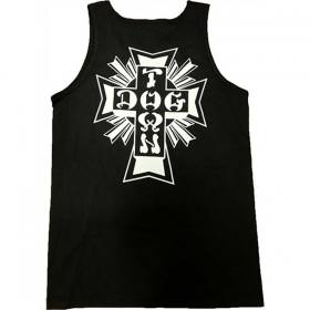 Dogtown Cross Logo Tank Top - Black/White