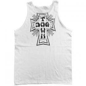 Dogtown Cross Logo Tank Top - White/Black