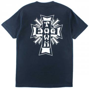 Dogtown Cross Logo T-Shirt - Navy/White | SoCal Skateshop