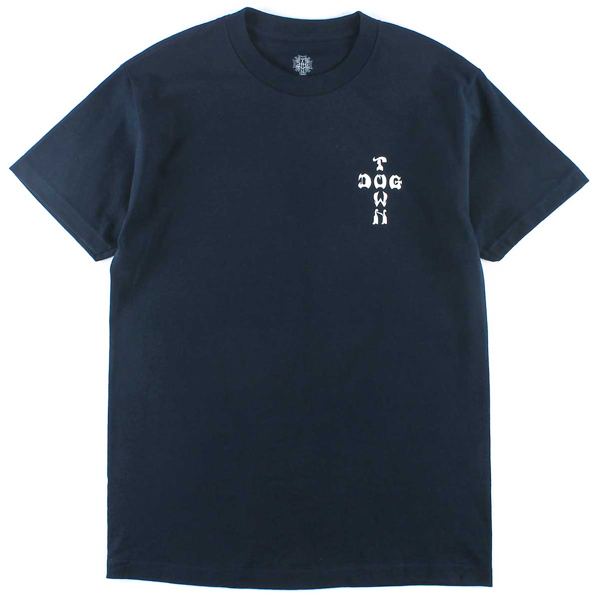 Dogtown Cross Logo T-Shirt - Navy/White | SoCal Skateshop