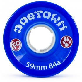 59mm 84a Dogtown 70's Cruiser Wheels - Clear Blue